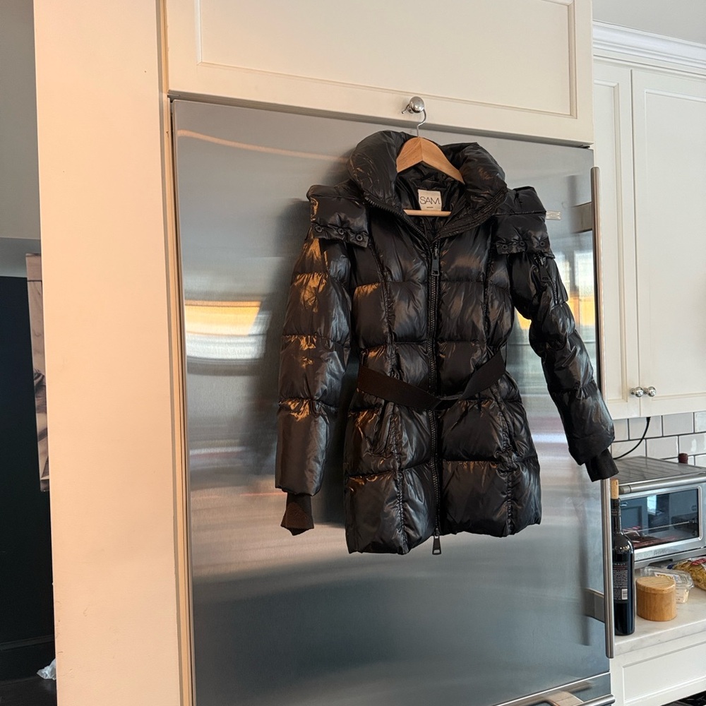 SAM. Big Kid SoHo Shiny Black Puffer Jacket